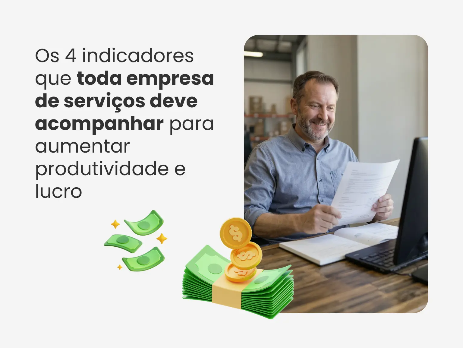Os 4 Indicadores que Toda Empresa de Serviços Deve Acompanhar para Aumentar Produtividade e Lucro